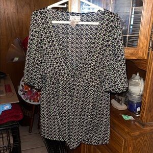 Stylish Geometric Print Dress